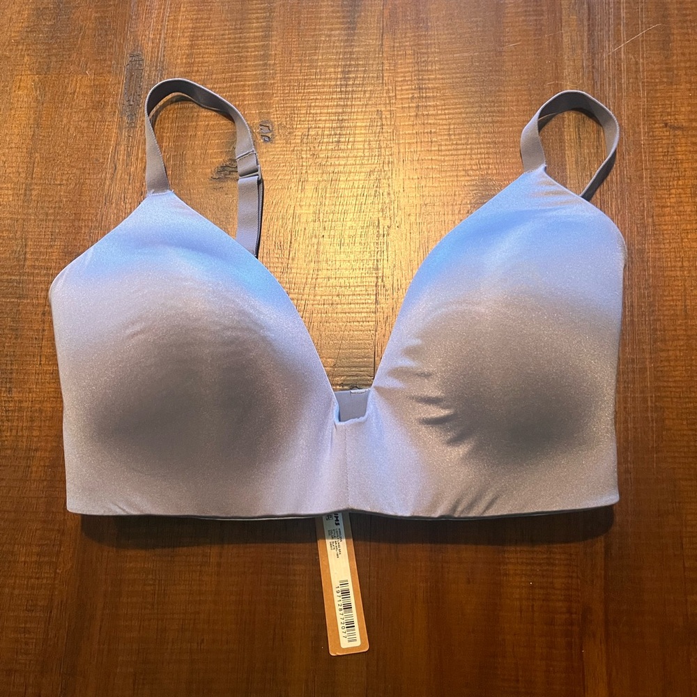 NWT SKIMS Wireless Lightly Lines Bra in Slate
